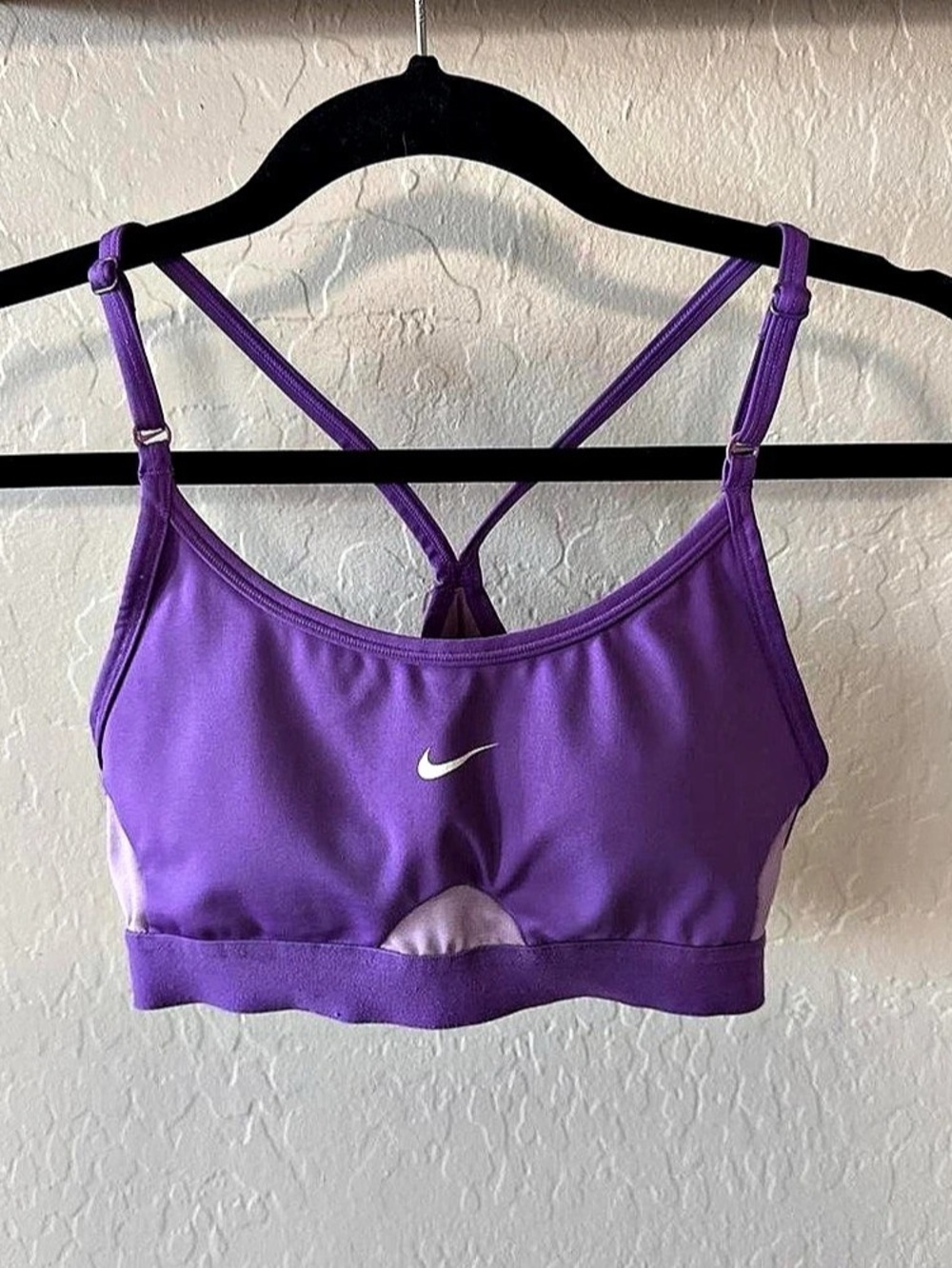 Nike Light Support Padded Adjustable Sports Bra Purple